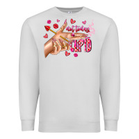 Dove Grey Not Today Cupid Premium Sweatshirt - CowhideDigitalArt