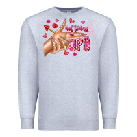 Heather Grey Not Today Cupid Premium Sweatshirt - CowhideDigitalArt