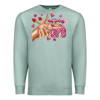Seafoam Not Today Cupid Premium Sweatshirt - CowhideDigitalArt