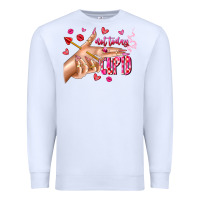White Not Today Cupid Premium Sweatshirt - CowhideDigitalArt