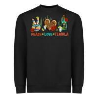 Black Peace Love Tequila Heavyweight Sweatshirt - BundleAndBundleShop