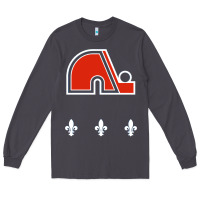 Smoke vintage quebec hockey   retro nordiques Long Sleeve Tee - lanVoArt