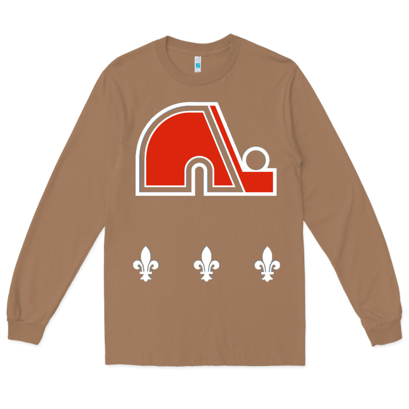 Vintage Quebec Hockey   Retro Nordiques Long Sleeve Tee by lanVoArt | Teevron