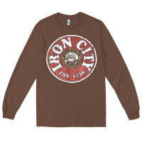 Chestnut vintage retro iron city(beer) proof Long Sleeve Tee - lanVoArt