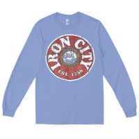 Colony Blue vintage retro iron city(beer) proof Long Sleeve Tee - lanVoArt