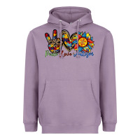 Lavender peace love autism sunflower Heavyweight Hoodie - RacoonDesign