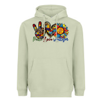 Matcha peace love autism sunflower Heavyweight Hoodie - RacoonDesign