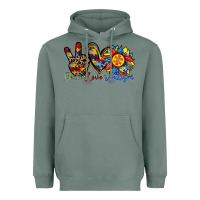Sage peace love autism sunflower Heavyweight Hoodie - RacoonDesign
