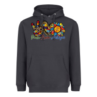 Smoke peace love autism sunflower Heavyweight Hoodie - RacoonDesign