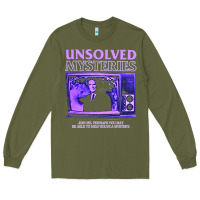Army Green unsolved mysteries robert stack Long Sleeve Tee - lanVoArt