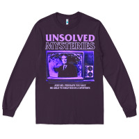 Plum unsolved mysteries robert stack Long Sleeve Tee - lanVoArt