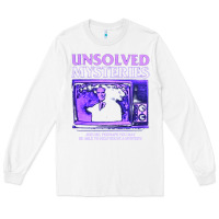 White unsolved mysteries robert stack Long Sleeve Tee - lanVoArt