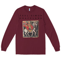 Burgundy paul simon graceland Long Sleeve Tee - lanVoArt