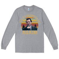 Heather Grey vintage well it's groundhog day again unisex shirt Long Sleeve Tee - lanVoArt