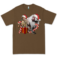 Cacao Christmas Baboon Baby And Mama Premium Tee - LillyAllenDesigns