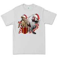Dove Grey Christmas Baboon Baby And Mama Premium Tee - LillyAllenDesigns