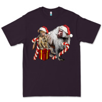 Plum Christmas Baboon Baby And Mama Premium Tee - LillyAllenDesigns