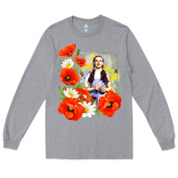 Heather Grey dorothy poppies Long Sleeve Tee - lanVoArt
