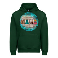 Forest Green western turquoises mama ornament Urban Hoodie - BarkalooDesign