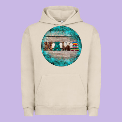 Western Turquoises Mama Ornament Urban Hoodie Designed By Barkaloodesign