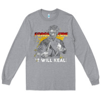 Heather Grey doug marcaida forged in fire it will keal Long Sleeve Tee - lanVoArt