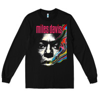 Black miles vintage davis concert retro Long Sleeve Tee - lanVoArt