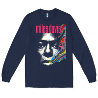 Navy miles vintage davis concert retro Long Sleeve Tee - lanVoArt