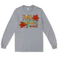 Heather Grey fall is my second favorite f word Long Sleeve Tee - CowGirlArtShop