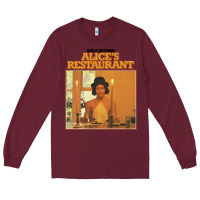 Burgundy arlo guthrie alice's restaurant Long Sleeve Tee - lanVoArt