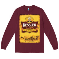 Burgundy kessler vintage Long Sleeve Tee - lanVoArt
