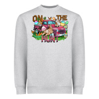 Heather Grey on the hunt truck Heavyweight Sweatshirt - FaDigitalArtStudio