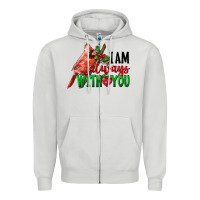 Dove Grey I Am Always With Your Cardinal Bird Zipper Hoodie - LillyAllenDesigns