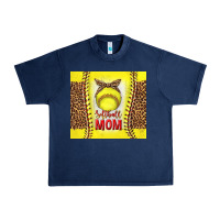 Navy softball with leopard tumbler tbs Urban Heavy Tee - TumblerDesignByShophia
