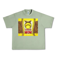 Oil Green softball with leopard tumbler tbs Urban Heavy Tee - TumblerDesignByShophia