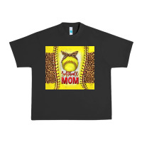 Pigment Black softball with leopard tumbler tbs Urban Heavy Tee - TumblerDesignByShophia