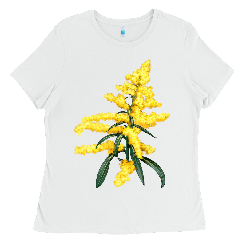 Botanical Goldenrod Illustrations Ladies Tee by LillyAllenDesigns | Teevron