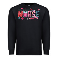 Black Nurse Valentine Premium Sweatshirt - CowhideDigitalArt