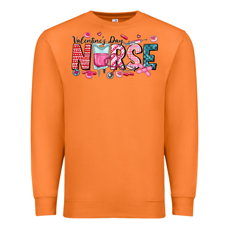 Nurse Valentine Premium Sweatshirt by CowhideDigitalArt | Teevron
