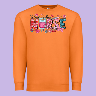 Nurse Valentine Premium Sweatshirt Designed By Cowhidedigitalart