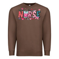 Chestnut Nurse Valentine Premium Sweatshirt - CowhideDigitalArt