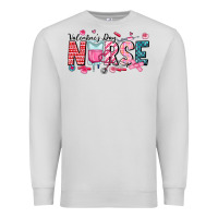 Dove Grey Nurse Valentine Premium Sweatshirt - CowhideDigitalArt