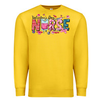 Lemon Nurse Valentine Premium Sweatshirt - CowhideDigitalArt