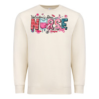Sandshell Nurse Valentine Premium Sweatshirt - CowhideDigitalArt