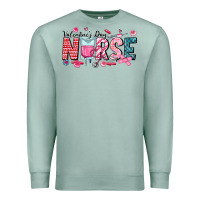Seafoam Nurse Valentine Premium Sweatshirt - CowhideDigitalArt