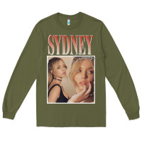 Army Green sydney sweeney Long Sleeve Tee - lanVoArt