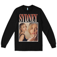 Black sydney sweeney Long Sleeve Tee - lanVoArt