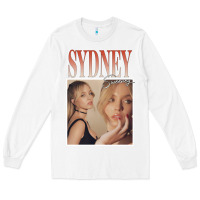 White sydney sweeney Long Sleeve Tee - lanVoArt