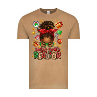 Vintage Camel santas favorite realtor messy bun Vintage Tee - texasbilliewilder