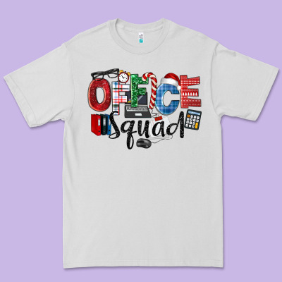 Office Squad Christmas Premium Tee Designed By Lillyallendesigns