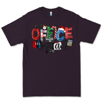 Plum Office Squad Christmas Premium Tee - LillyAllenDesigns
